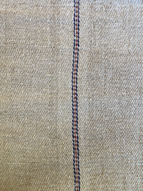 Toile pour sac à grains en coton  /vintage Hemp feed/grain sack fabric. 
