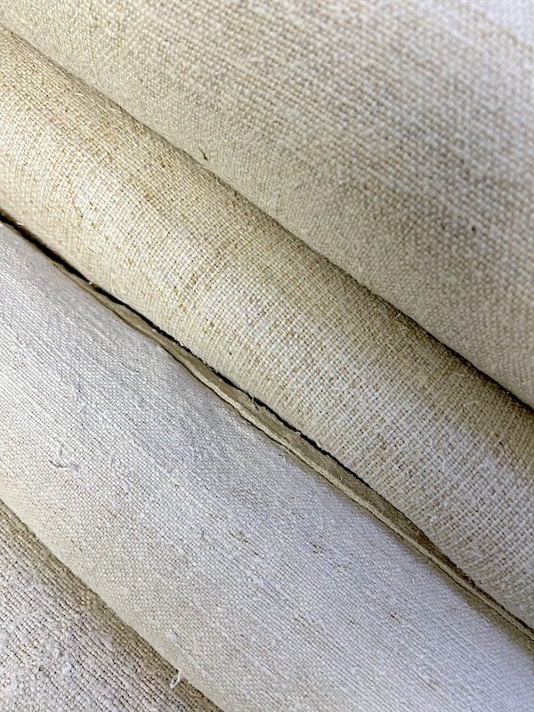 rolls of hemp fabric
