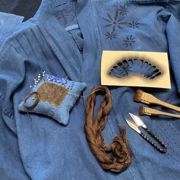 The Studio Coat: Indigo Dyed and Hand Stitched with Jody Alexander - July 24 - 27 - Image 3