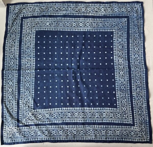 Ajrak Bandanas in Indigo, Madder and Iron - Image 2