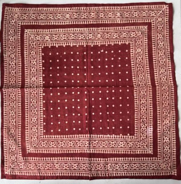 Ajrak Bandanas in Indigo, Madder and Iron - Image 3