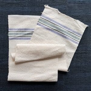 Handwoven Hemp Ticking Stripe Fabric - Various Lengths